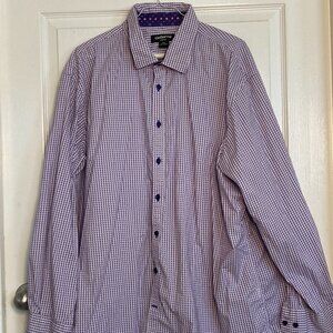Men's dress shirt by Claiborne purple sze 2XL